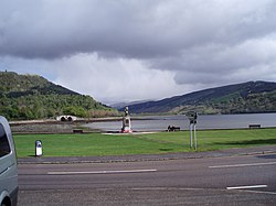 Inveraray facing north towards the glen mouth.