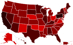 Épidémie de grippe H1N1 de 2009 aux États-Unis. 50 000+ cas 5 000+ cas 500+ cas 50+ cas 5+ cas 1+ cas