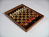 Antique Jaques of London portable chess set