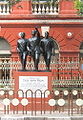 Statues of Benoy, Badal and Dinesh in front of Writers' Building