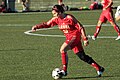 Match de soccer sur un terrain du PEPS