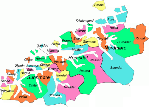 Localisation des municipalités.