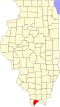 State map highlighting Pulaski County