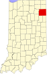 State map highlighting Allen County