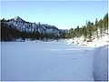 Figure 4. Meridianiite mineral type locality; Basque Lake No. 1 as seen in winter 2007. Courtesy R. Peterson 2010.