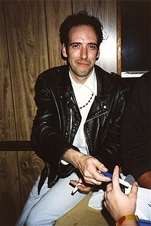 Jones in New York City in 1987, during his stint with Big Audio Dynamite