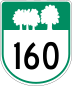 Route 160 marker