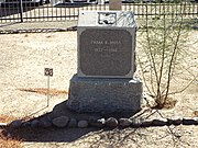 The grave of Frank B. Moss in the "Independent Order of Odd Fellows Cemetery" section.