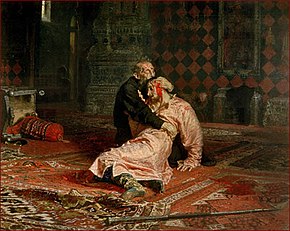 Ivan the Terrible killing his son, 1885