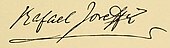 signature de Rafael Joseffy