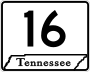 State Route 16 marker