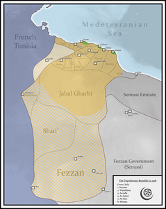 Repubblica Tripolitana - Localizzazione