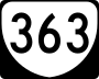 State Route 363 marker