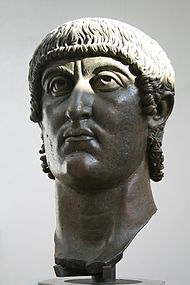 Head of the bronze colossus of Constantine