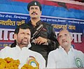 Kapildev Babu In a Public Meeting during 2010 Bihar Election In Asthawan Along with Ram Vilas Paswan