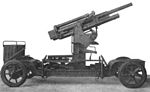 The predecessor of the M3; the M1918 in traveling position.