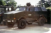ATF Dingo 1 of the German Army deployed in Kosovo.