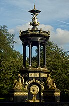 Cast iron fountain, Alexandra Park, Glasgow, 1901