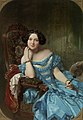 Image 17 Amalia de Llano Painting credit: Federico de Madrazo y Kuntz Amalia de Llano (April 29, 1822 – July 6, 1874) was a Spanish countess and writer. This 1853 oil-on-canvas portrait by Federico de Madrazo y Kuntz shows her seated in a fine armchair wearing sumptuous clothes, with her youth and beauty accentuated by the dark background, and is quite unlike a traditional Spanish portrait of the period. More selected pictures