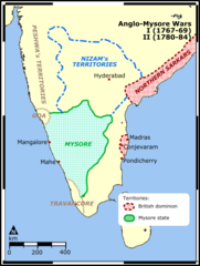The First and the Second Anglo-Mysore War.