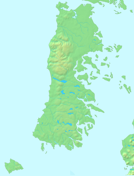 Cordillera del Piuchén ubicada en Chiloé