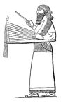 Assyrian horizontal harp