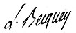 Signature de Louis Becquey