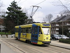 PCC 7062 au terminus du "Dieweg" à Uccle le 7 avril 2006