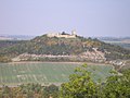 Kleinräumige Badlands am Südhang der Burg Gleichen in Thüringen