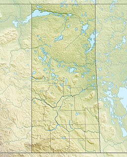 Map showing the location of Clearwater River Provincial Park