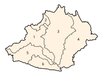 Chanchamayo districts numbered