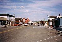 Rue principale de la ville de Chibougamau