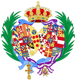 Coat of arms used as Duchess of Calabria (1960–1964)