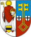 Aktuelles Wappen der Stadt Krefeld nach dem Entwurf des Heraldikers Wolfgang Pagenstecher