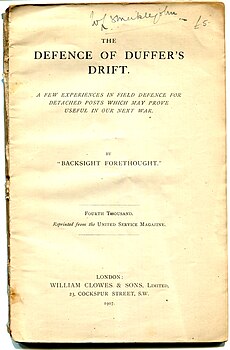 Title page, with pseudonymous byline "Backsight Forethought"