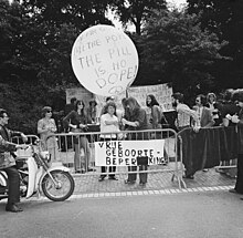 Dolle Mina movement in The Hague in 1973.