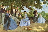 Réunion de famille de Frédéric Bazille, peint au mas de Méric au nord-est du centre de Montpellier