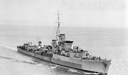 HMAS Quiberon noin vuonna 1945.