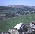 View NW across Ribble to Giggleswick Scar