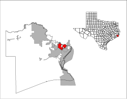 Location of Port Neches, Texas