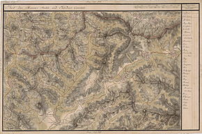 Chiheru de Sus pe Harta Iosefină a Transilvaniei, 1769-73