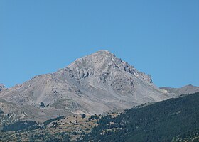 Vue de la face sud-est depuis Briançon.