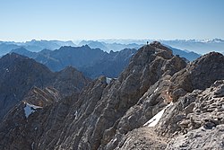 Marcus Hebel mit Jubiläumsgrat zwischen Zugspitze und Alpspitze