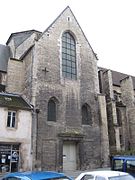 Façade Nord du transept, avec l'entrée du musée.