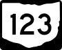 State Route 123 marker