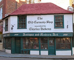 The Old Curiosity Shop (1567) fatto realizzare da Charles Dickens per scrivere il romanzo omonimo