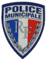 Patch de la police municipale française.