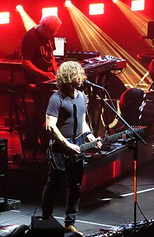 McStine performing with Porcupine Tree in 2022