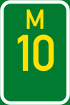 Metropolitan route M10 shield
