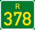 Regional route R378 shield